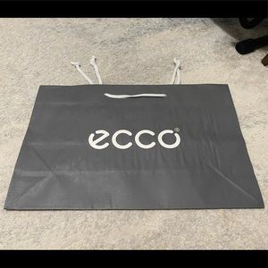 Brand New Ecco Signature Medium Size Paper Shopping Bag 17” X 11” X 5.25”